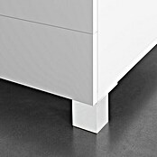 Pata para muebles (L x An x Al: 6 x 4 x 4 cm, Aluminio)