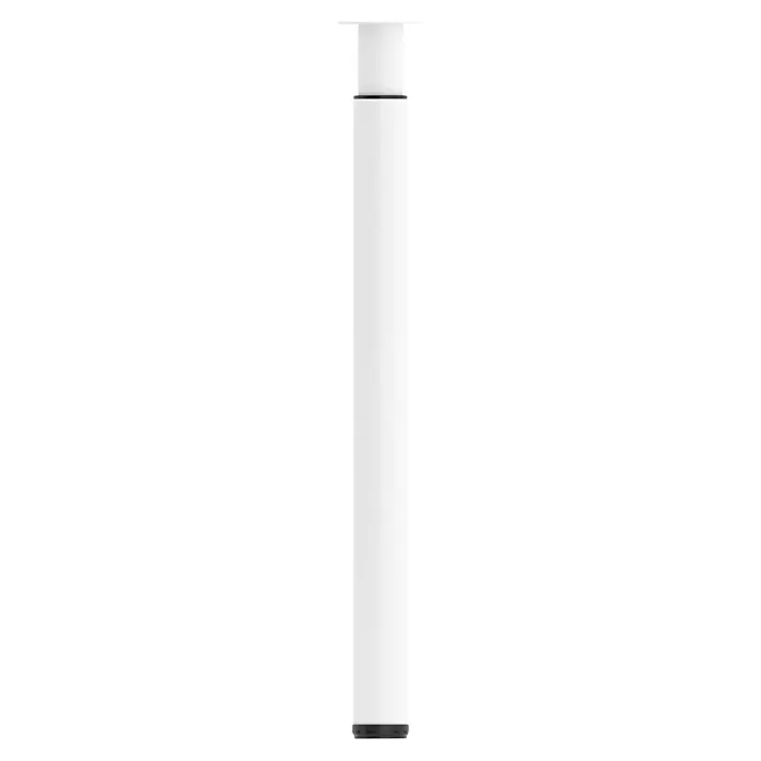 Rei Teleskop-Möbelfuß - Durchmesser: 6 cm, Höhenverstellung: 71 cm - 100 cm, Stahl, Weiß - Schlanke, weiße, moderne Lampe mit minimalistischem Design für eine stilvolle Beleuchtung in jedem Raum.