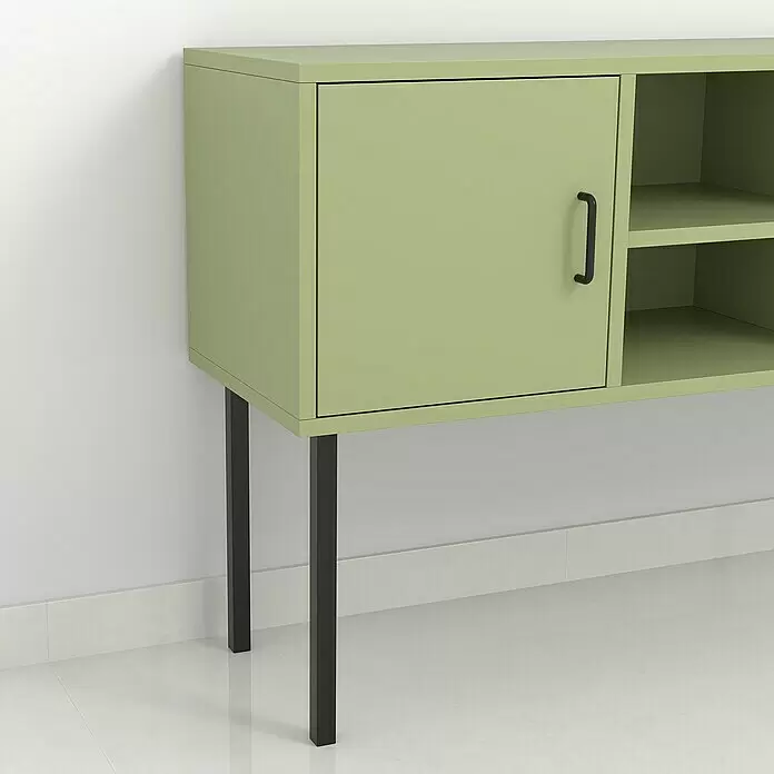 Rei MöbelfußL x B x H: 25 x 25 x 400 mm, Stahl, Schwarz