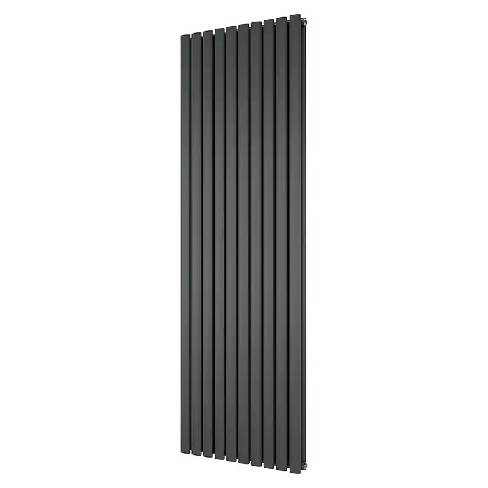 Ximax Raumheizkörper Fortuna Duplex - B x H: 584 x 1.800 mm, Wärmeleistung bei Vorlauftemperatur von 75 °C (D: 50): 1.735 W, Anthrazit - Moderner Anthrazit-Heizkörper mit vertikalen Paneelen. Ein stilvolles und effizientes Heizsystem für jeden Raum, das Wärme und Ästhetik vereint.
