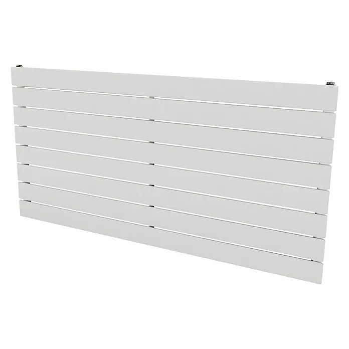 Ximax Raumheizkörper P1 Duplex Horizontal - B x H: 1.200 x 595 mm, Wärmeleistung bei Vorlauftemperatur von 75 °C (D: 50): 1.160 W, Weiß - Ein stilvoller, weißer Heizkörper mit horizontalen Lamellen, der Wärme und modernes Design vereint. Ideal für jedes Zuhause.