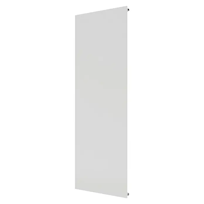 Ximax Raumheizkörper P1 Plan - B x H: 595 x 1.800 mm, Wärmeleistung bei Vorlauftemperatur von 75 °C (D: 50): 893 W, Weiß - Nahaufnahme eines Heizkörpers, der durch sein schlichtes, weißes Design und die rechteckige Form besticht.