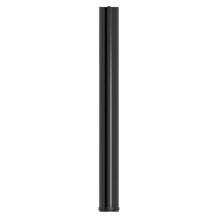 Rei Möbelfuß - Ø x H: 8 cm x 710 mm, Stahl, Schwarz - Schwarzer Ofenrohrbogen mit glatter Oberfläche. Ideal für den Anschluss an Kamine und Öfen, robust und hitzebeständig.