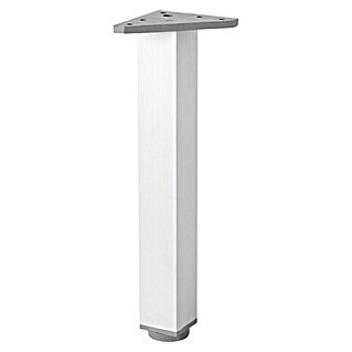 Pata para muebles (L x An x Al: 4 x 4 x 30 cm, Aluminio, Anodizado, Cuadrado, 1 ud.)