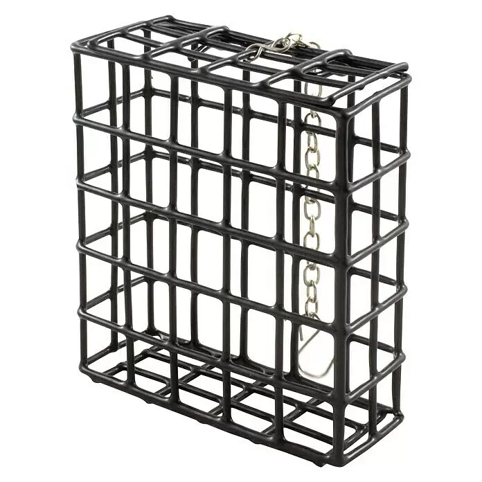 Pfiffikus Vogelfutterstation - 12 x 18,5 cm, Schwarz - Diagonale Ansicht