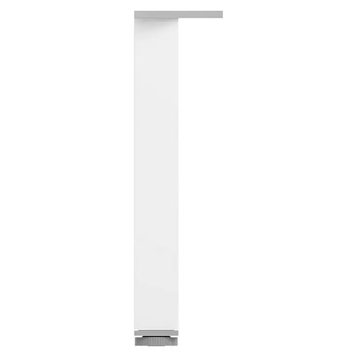 Rei Möbelfuß - L x B x H: 40 x 40 x 300 mm, Aluminium - Weißer, freistehender Kühl- und Gefrierschrank mit schlichtem Design und praktischer Funktionalität. Ideal für moderne Küchen.