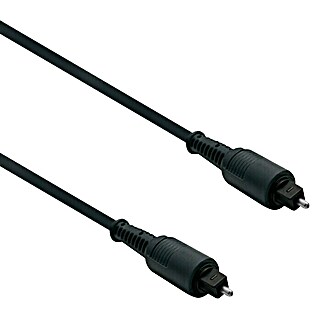 Metronic Cable de fibra óptica (1,2 m, 5 mm, Negro)