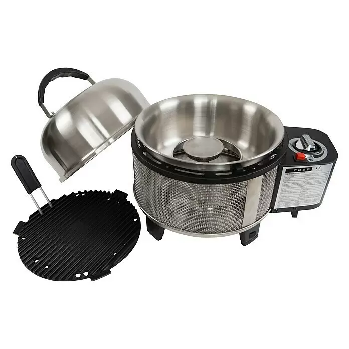 Cobb Gasgrill Deluxe - Durchmesser Grillfläche: 32 cm, 1,23 kW, Anzahl Brenner: 1 - Diagonale Ansicht