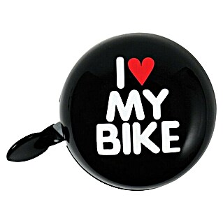 Dresco Fietsbel Ding dong I Love My Bike (Aluminium)