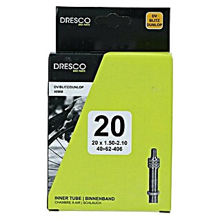 Dresco Fietsbinnenband 20 x1.50-2.50 (40/62-406) Dunlop 40 mm (Dunlopventiel)