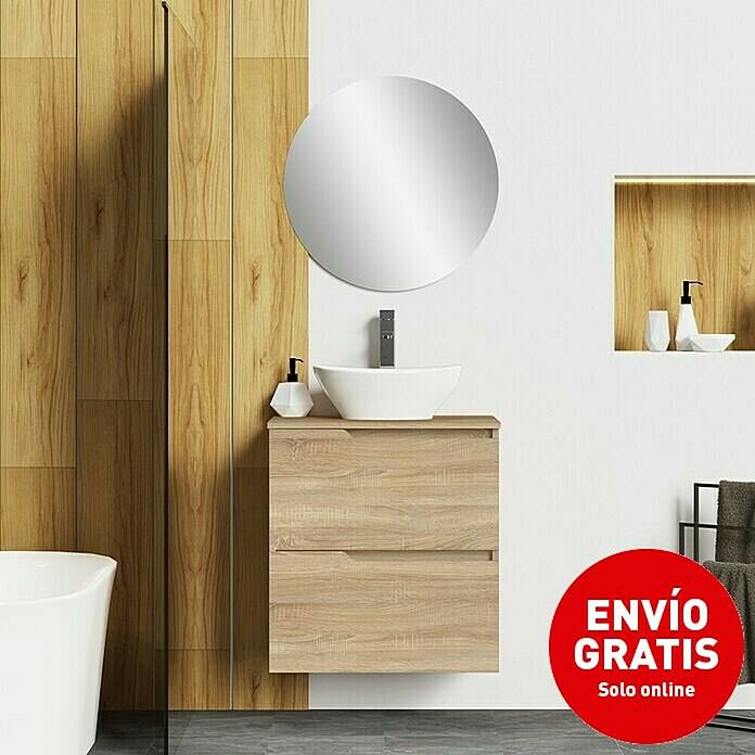 Artysan Conjunto de mueble de baño Zeus Top (Ancho: 60 cm, 4 pzs., Natural, Mate) | BAUHAUS