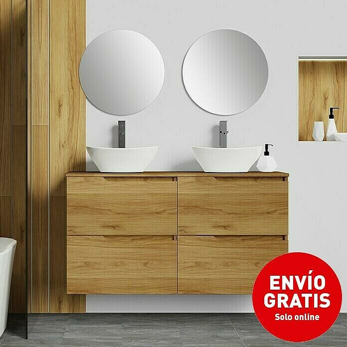 Artysan Conjunto de mueble de baño Zeus Top (Ancho: 60 cm, 7 pzs., Teka, Mate) | BAUHAUS