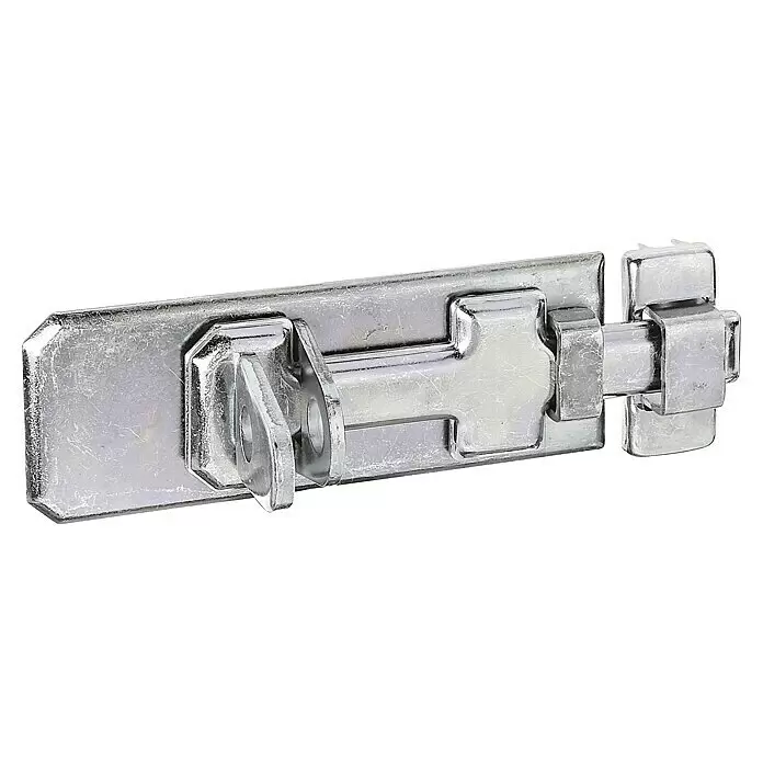 Stabilit Pestillo - L x An: 80 x 35 mm, Zincado - Pestillo y argolla robustos de metal plateado, diseñados para asegurar objetos con un candado.