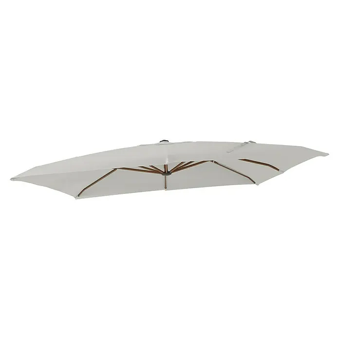 Techo de repuesto Arenzano - Específico para: Parasol de jardín Arenzano, 300 x 300 cm - Sombrilla doble blanca con estructura de madera. La sombrilla proporciona doble sombra y es ideal para el jardín o el patio.