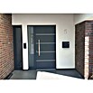 Metzler Wandbriefkasten BK212 (L x B x H: 11,6 x 39 x 34,3 cm, Anthrazit, Edelstahl, Posthaltebügel) | BAUHAUS