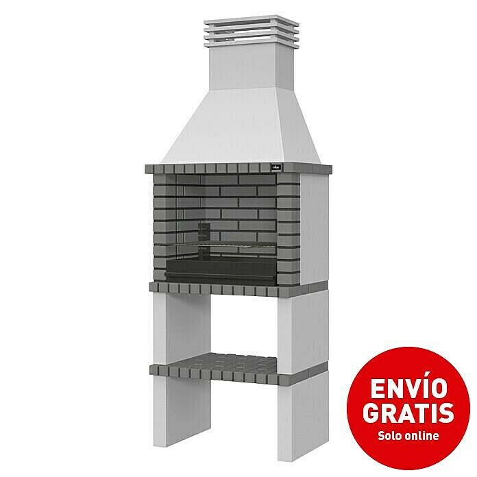 Collippo Alvor Barbacoa de obra (Superficie parrilla: 64 x 38 cm, Hormigón, Gris oscuro) | BAUHAUS