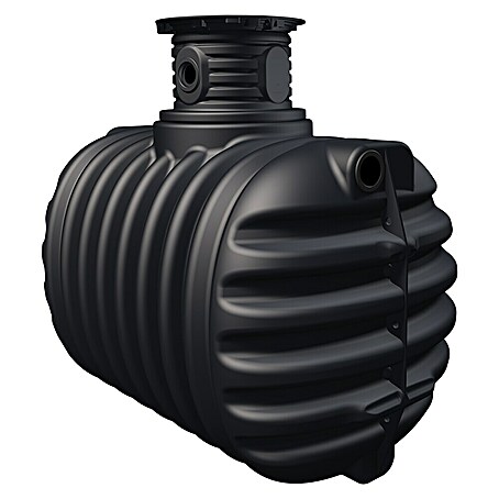 4rain Zisterne Compact (Gesamt Fassungsvermögen: 2 650 l, Schwarz)