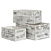 Zeller Present Caja de madera Rústica (L x An x Al: 30 x 20 x 15 cm, Madera)