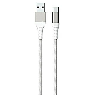 Metronic Cable USB (1,2 m, USB-A / USB-C, Blanco)