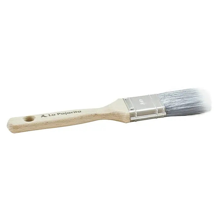 La Pajarita Pincel plano angular Nº 40 - Material empuñadura: Madera - Pincel de la marca La Pajarita. Un pincel de calidad para una aplicación de pintura precisa y resultados profesionales.