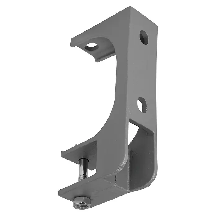 Wand- & Deckenhalter E3430-25 - 105 x 50 x 217 mm, Silber, Passend für: Sunfun Hülsenmarkisen ab 4,5 m Breite - Graue Gerätehalterung aus Metall mit Schraube und Löchern zur Befestigung für eine stabile Montage von Geräten.