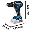 Bosch Professional Akku-Schlagbohrschrauber GSB 18V-55 (18 V, 2 Akkus, 2 - 4 Ah, Leerlaufdrehzahl: 1.800 U/min)