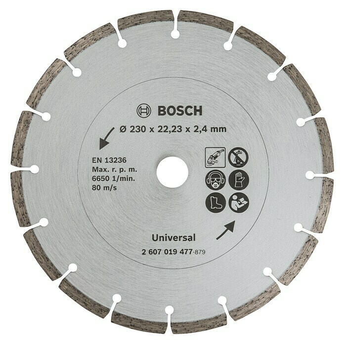 Bosch Diamantdoorslijpschijf (Schijfdiameter: 230 mm, Geschikt voor: Bouwmaterialen)