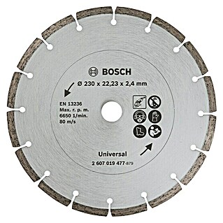 Bosch Diamant-Trennscheibe (Durchmesser Scheibe: 230 mm, Geeignet für: Baumaterialien)