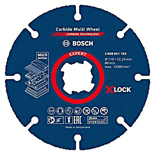 Bosch Expert Karbid-Trennscheibe Carbide Multi Wheel (Durchmesser Scheibe: 115 mm, Geeignet für: Holz, 1 Stk.)