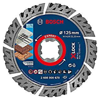 Bosch Professional X-Lock Diamant-Trennscheibe (Durchmesser Scheibe: 125 mm)