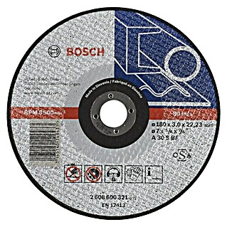 Bosch Professional Trennscheibe Standard for Metal (Durchmesser Scheibe: 180 mm, Stärke Scheibe: 3 mm)