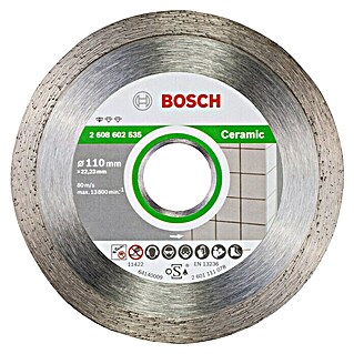 Bosch Professional Diamant-Trennscheibe Standard for Ceramic (Durchmesser Scheibe: 110 mm, Höhe Segment: 7,5 mm)