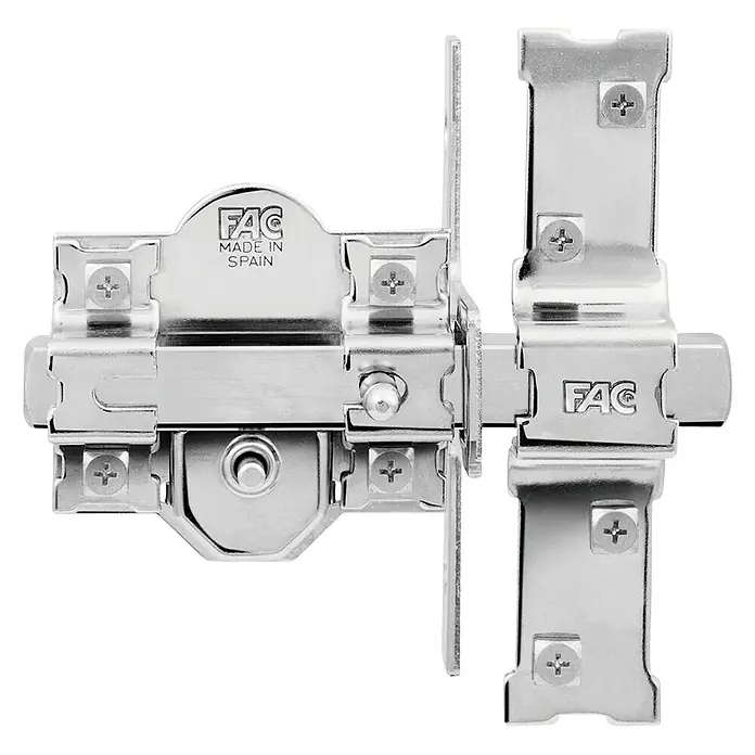 FAC Cerrojo 946-UVE RP/80 - Plateado - Cerradura de seguridad metálica FAC, ideal para mayor seguridad. Diseño robusto, fabricada en España, protege contra robos.