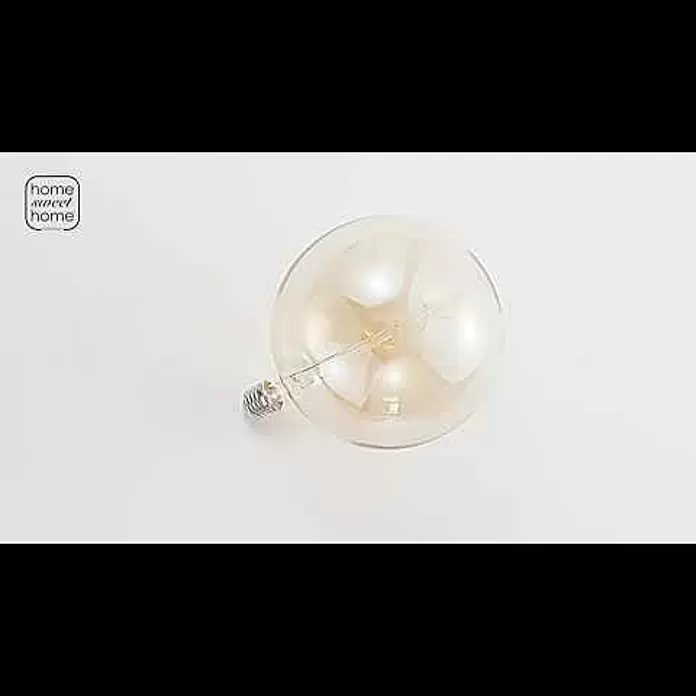 Home Sweet Home LED-Lampe Vintage Globe-Form E27 - E27, Dimmbar, Warmweiß, 220 lm, 6 W, Farbe: Gold - L212003-23 LED SPIRAL E27 G180 4W 280LM 2700K DIMMABLE AMBER