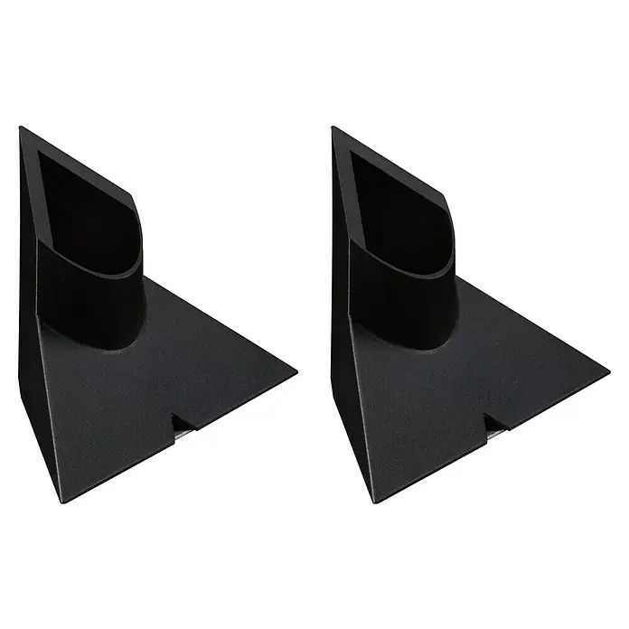Paulmann Zubehör-Set Lightbar Base - Schwarz, 2 Stk. - Zwei schwarze Lautsprecherhalterungen. Das schlichte Design sorgt für einen sicheren Halt und passt zu jeder Einrichtung.