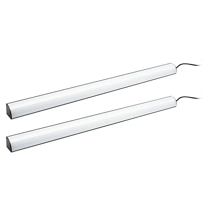 Paulmann Lámpara fluorescente LED - L x An x Al: 60,5 x 3 x 3 cm, Color de luz: RGB, 5 V, 2 ud. - Dos barras de luz LED con diseño elegante y cables de alimentación, ideales para interiores modernos y soluciones de iluminación eficientes.