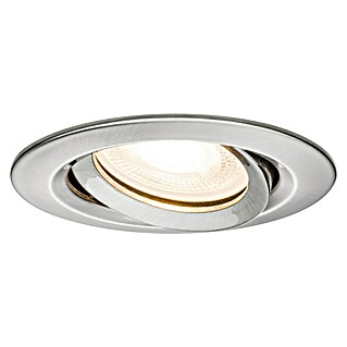 Paulmann Nova Downlight LED empotrable Nova LED (7 W, Blanco cálido, 1 ud., Cabezal de lámpara móvil, Hierro cepillado)