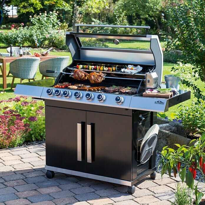 Kingstone KMS Gasgrill Cliff 650-1Anzahl Brenner: 6, Hauptgrillfläche: 89 x 45 cm, 24,5 kW Unknown