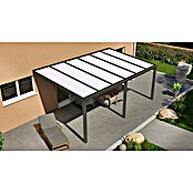 Terrassenüberdachung Special Edition (L x T: 600 x 300 cm, Polycarbonat, Anthrazitgrau, Opal)