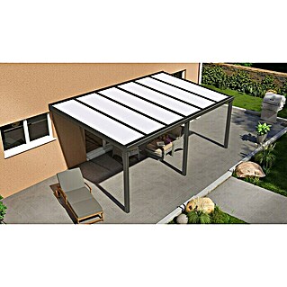 Gardendreams Terrassenüberdachung Special Edition (B x T: 600 x 300 cm, Anthrazitgrau, Polycarbonat, Opal)