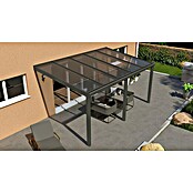 Terrassenüberdachung Special Edition (L x T: 500 x 350 cm, Polycarbonat, Anthrazitgrau, Klar)