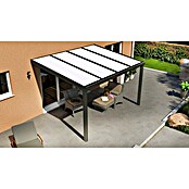 Terrassenüberdachung Special Edition (L x T: 400 x 300 cm, Polycarbonat, Anthrazitgrau, Opal)