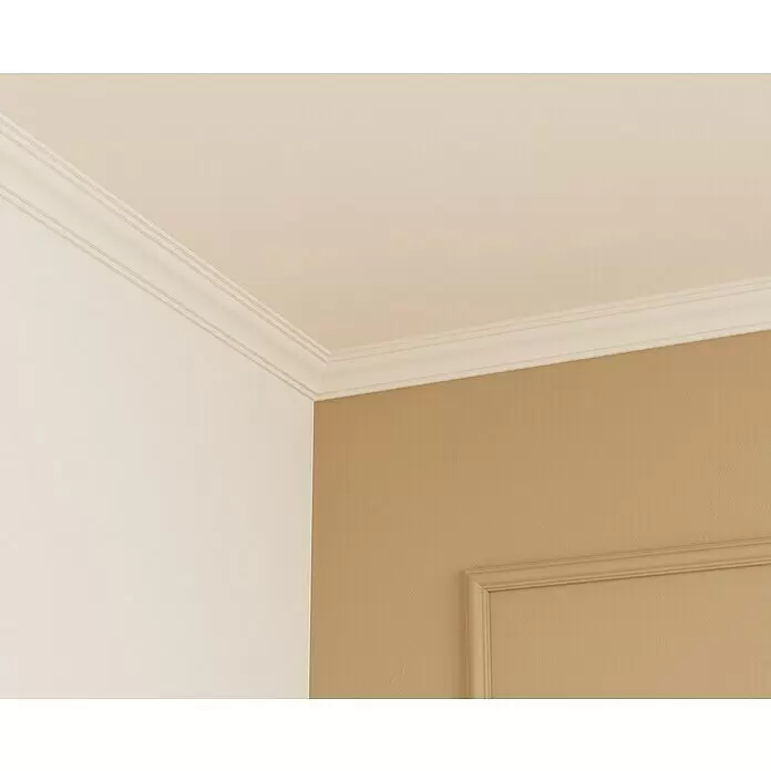 Nmc Decoflair Zierprofil Deckenleiste C2 - 2 m x 40 mm x 40 mm, Hochverdichtetes extrudiertes Polymer (HDPS) - Stimmungsaufnahme