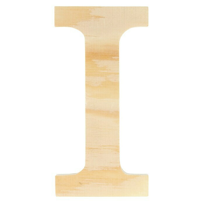 Artemio Letra de madera (Motivo: I, L x An x Al: 11,5 x 1 x 11,5 cm, Madera)
