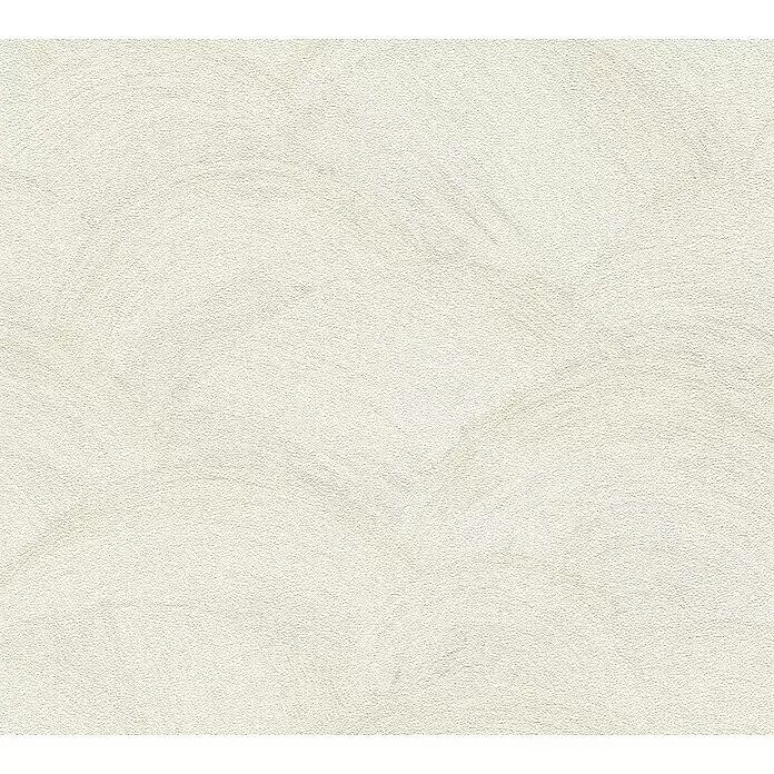 A.S. Création Metropolitan Stories Travel Styles Vliestapete - Creme, Wellen, 10,05 x 0,53 m - Texturierte hellcremefarbene Wandverkleidung mit subtilen, geschwungenen Mustern.