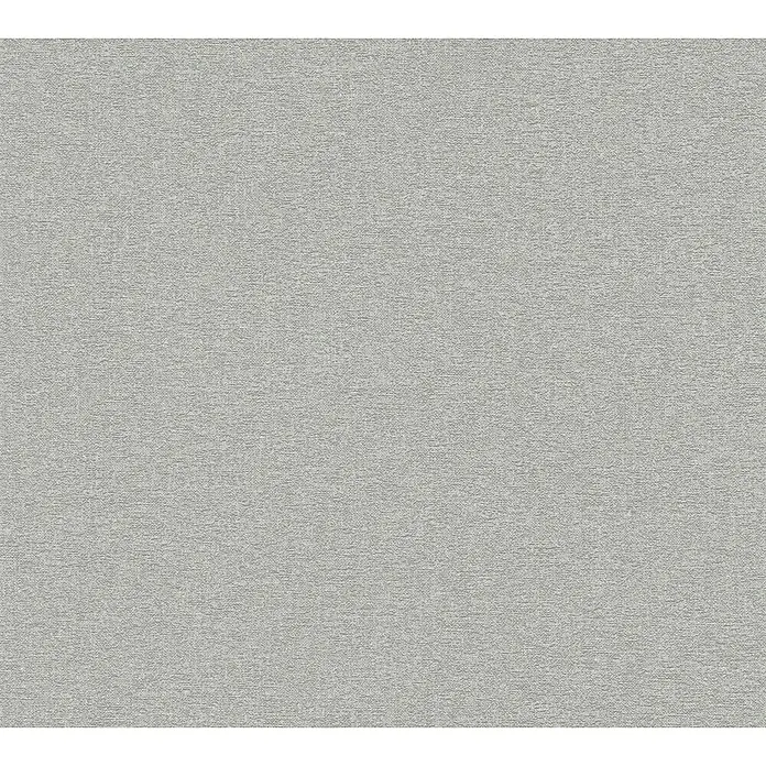 A.S. Création Metropolitan Stories Travel Styles Vliestapete - Melange-Grau, Uni, 10,05 x 0,53 m - Strukturierte Tapete in einem neutralen Grauton, ideal für moderne Wohnräume und zur vielseitigen Wandgestaltung.