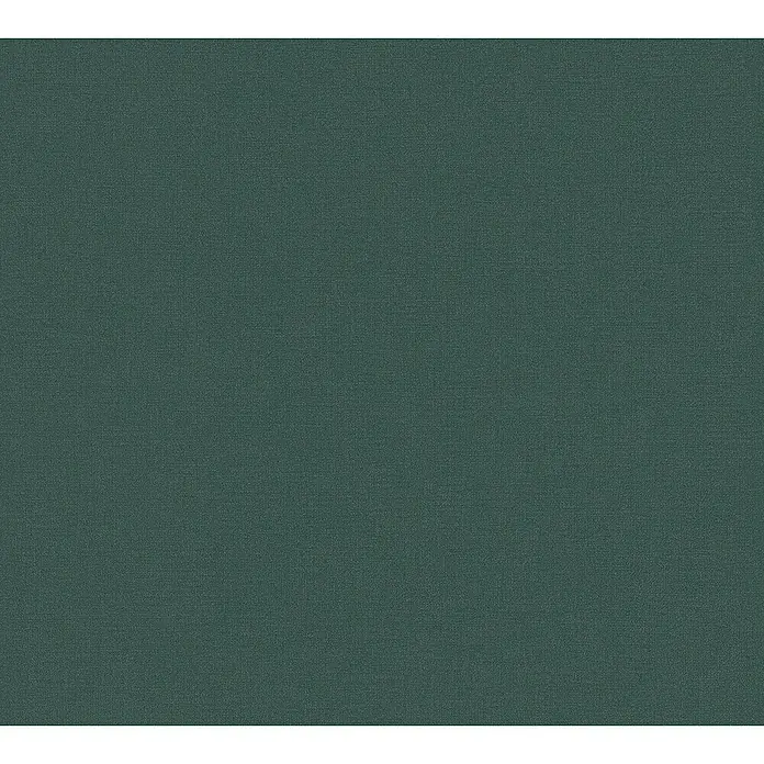 A.S. Création Metropolitan Stories Travel Styles Vliestapete - Blaugrün, Uni, 10,05 x 0,53 m - Ein nahtloser Hintergrund mit einer feinen, dunkelgrünen Stofftextur. Ideal für Designprojekte, die subtile Eleganz suchen.