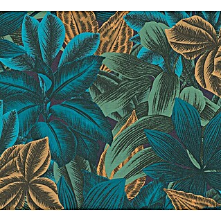 A.S. Création Metropolitan Stories Travel Styles Vliestapete (Blau/Grün, Floral, 10,05 x 0,53 m)