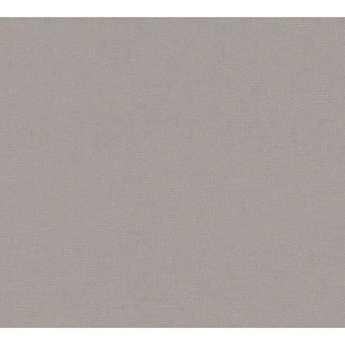 A.S. Création Metropolitan Stories Travel Styles Vliestapete - Taupe, Uni, 10,05 x 0,53 m - Texturiertes, einfarbiges Stoffmuster in einem sanften Grauton. Ideal für Hintergründe und Designprojekte, die eine subtile Eleganz suchen.