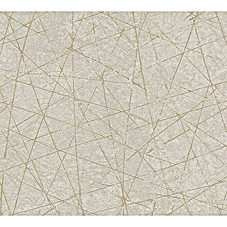 AS Creation Metropolitan Stories Travel Styles Vliestapete Allover II (Beige/Gold, Grafisch, 10,05 x 0,53 m)